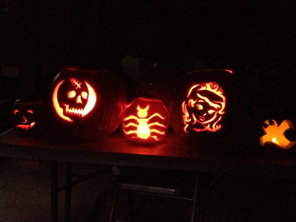 carved pumpkins